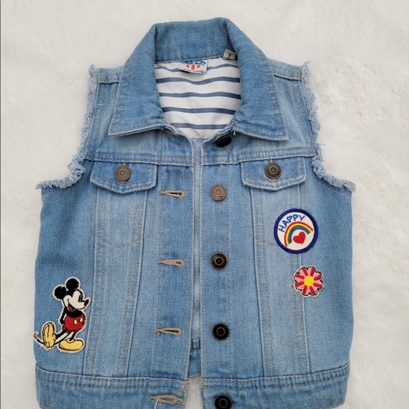 Junk Food Disney Denim Patch Vest - Picture 8 of 15